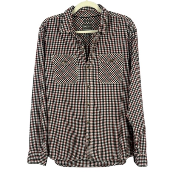 Fat Face Red and Blue Plaid Casual Buttoned Down Slim Fit Men's Shirt Size Large - Picture 1 of 12